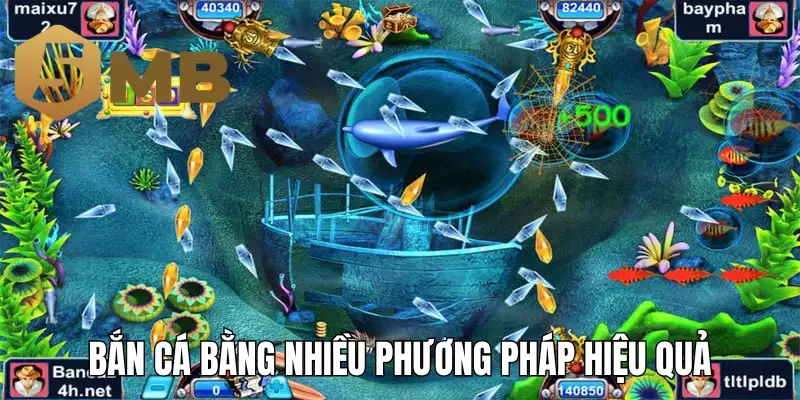 Bắn cá bằng nhiều phương pháp giúp mang lại hiệu quả