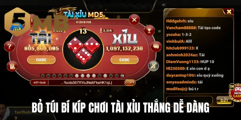 Bỏ túi bí kíp chơi tài xỉu thắng dễ dàng