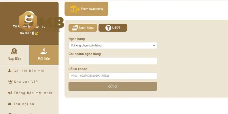Chi tiết về các bước rút thưởng tại 5Mb cho người mới