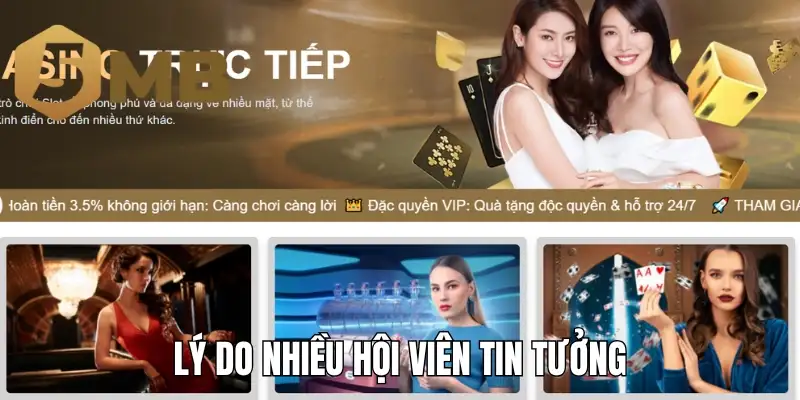 Lý do nhiều hội viên tin tưởng khi chơi tại casino 5Mb