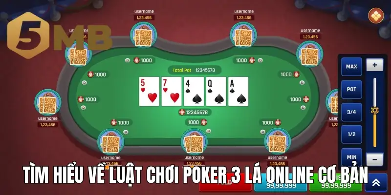 Tìm hiểu về luật chơi poker 3 lá online cơ bản
